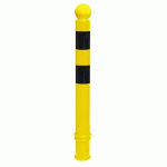 POTEAU FLEXIBLE À SCELLER RONDE Ø80MM - 930MM - NOIR/JAUNE - VISO