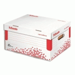 CONTENEUR CARTON SPEED BOX ESSELTE, H 26,3 X L 43,3 X P 36,4 CM, TAILLE M. - LOT DE 3