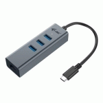 I-TEC METAL USB-C HUB 3 PORT + GIGABIT ETHERNET ADAPTER