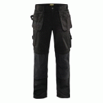 PANTALON DE TRAVAIL ARTISAN BAS AMOVIBLES NOIR TAILLE 52C - BLAKLADER