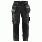 PANTALON DE TRAVAIL ARTISAN STRETCH GRIS FONCÉ/NOIR TAILLE 50C - BLAKLADER