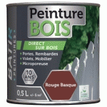 PEINTURE BOIS ECOLABEL BATIR - 05L ROUGE BASQUE