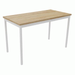 TABLE DE RÉUNION TREFF 120 X 60 CHÊNE VIEILLI/ BLANC