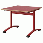 TABLE MALIBU 80X80 T4 DL STRA ALAISÉ ROUGE U321/ROUGE 3020