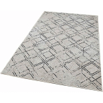 TAPIS SALON EN POLYESTER DESIGN COLORÉ GRISE - 60X100CM - GRISE - WELLHOME