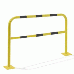 BARRIÈRE DE PROTECTION SUR PLATINE JAUNE ET NOIR- 2M / 40 MM - MOTTEZ