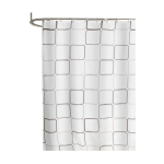 DOUBLURE DE RIDEAU DE DOUCHE, GRAND RIDEAU DE BAIN CARRÉ 3D IMPERMÉABLE, 182,9 X 182,9 CM, RIDEAU DE PORTE DE TOILETTE ENVIRONNEMENTAL, CLOISON DE