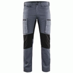 PANTALON DE TRAVAIL SERVICES STRETCH GRIS/NOIR TAILLE 46C - BLAKLADER