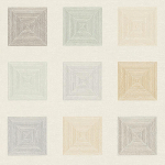 PAPIER PEINT GRAPHIQUE STYLE SCANDINAVE | PAPIER PEINT GÉOMÉTRIQUE MULTICOLORE | TAPISSERIE VERTE CRÈME & MARRON IDÉAL SALLE DE BAIN - 10,05 X 0,53 M