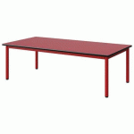 TABLE MALIBU 160X80 T1 4P STRA ROUGE U321/NOIR ROUGE 3020