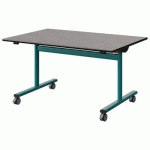 TABLE MALIBU RAB. 120X80 T4 DL ST BÉTON F186/NOIR BLEU 5018