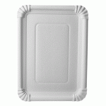 250 ASSIETTES PAPSTAR, CARTON PUR, CARRÉES 21,5 CM X 29 CM, BLANCHES