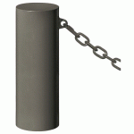 BORNE BARCELONE Ø 22 CM 1 ANNEAU - ZINC GRIS PROCITY - PROCITY