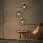 BRILLIANT SUSPENSION TOSH À TROIS LAMPES, ROSACE RONDE