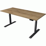 BUREAU MOVE 2 ÉLECTRIQUE L 1800 X P 800 MM CHÊNE/ANTHR.-2718 - KERKMANN