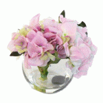CENTRE DE TABLE ARTIFICIEL HORTENSIA 3 COULEURS