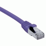 CORDON RJ45 CATÉGORIE 6A S/FTP LSOH SNAGLESS VIOLET - 10 M - DEXLAN