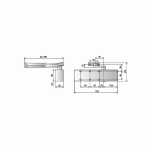 FERME-PORTE TS71 F3-4 FOURNI SANS BRAS FINITION NOIR - DORMAKABA - 22212119