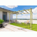 PERGOLA EN BOIS LAMELLÉ-COLLÉ-BARCELONA- 4,2X3 M MADERLAND