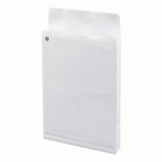 POCHETTE À SOUFFLETS 3 CM KRAFT BLANC ARMÉ 229 X 324 MM BRUNEAU 120 G SANS FENÊTRE - BOÎTE DE 50