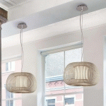 ACB ILUMINACIÓN SUSPENSION MIRTA, GRIS PIERRE, Ø 45 CM