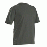 T-SHIRTS COL ROND PACK X5 VERT ARMÉE TAILLE XS - BLAKLADER