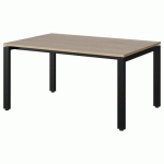 TABLE MALIBU 120X80 T3 SOUDÉ STR ABS CHÊNE 1146/NOIR 9005