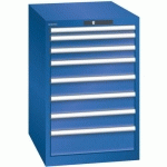 ARMOIRE BLEU SÉCU. 564X725X850 AVEC 8 TIR. 75KG _ 14.403.100 - LISTA