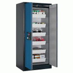 ARMOIRE SÉCURITÉ Q-PEGASUS-90 Q90.195.090.WDAC GRIS/BLEU - MANUTAN COLLECTIVITÉS