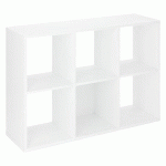 BIBLIOTHÈQUE MAXICUBE 6 CASES BLANC