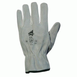 GANTS ANTI-COUPURES EN CUIR DE BOVIN PLEINE FLEUR C807 - 12 PAIRES - T11 MANUSWEET