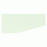 INTERCALAIRES TRAPÈZE UNIS VERTS PERFORÉS BRUNEAU CARTE RECYCLÉE - 105 X 240 MM - PAQUET DE 100