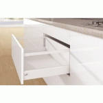 KIT TIROIR TRINGLES ARCITECH-PROFIL H94MM-DOS H250 MM-BLANC-L300 MM HETTICH