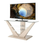 MEUBLE TV DESIGN AVEC LEDS 140 CM X 53.5 CM X 65 CM - CAPPUCCINO - CAPPUCCINO