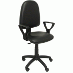 CHAISE AYNA SIMILICUIR BRAS FIXE - NOIR - PIQUERAS Y CRESPO