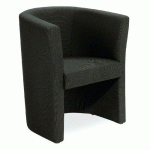 FAUTEUIL PIO 1 PLACE - TISSU NOIR - LINEA FABBRICA