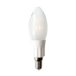 NO BRAND - OPTONICA LED 1433-F AMPOULE BOUGIE FILAMENT LED E14 3W GIVRE COVER BLANC CHAUD 2800K - BLANC