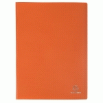 PROTÈGE-DOCUMENTS EN POLYPROPYLÈNE 5/10E OPAK POCHETTES CRISTAL 200 VUES - A4 - ORANGE - LOT DE 8