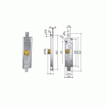 SERRURE DE PORTE BASCULANTE 6511 - PREFER - PRE6110.0100