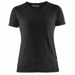 T-SHIRT FEMME NOIR TAILLE L - 330410299900L - MANUTAN COLLECTIVITÉS