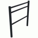 BARRIÈRE LIZEL 1 M TÊTE BOMBÉE MÉTAL GRIS 7016 - BUTON DESIGN