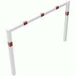 BARRIÈRE POUR CHEMINS PIÉTONS SOUDÉE - BLANC/ROUGE - 2000MM - SCHAKE