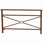 BARRIÈRE VENISE 1.50 M STRUCT SIMPLE CROIX ZINC ASP CORTEN - PROCITY