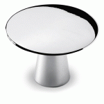 BOUTON DE MEUBLE ROND ISSA - HAUTEUR 27 MM - D 40 MM - PAR 4 - CHROMÉ BRILLANT HETTICH