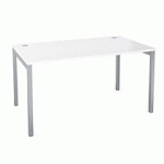 BUREAU DROIT L 160 CM BLANC PRACTICA