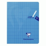 CAHIER PIQUÉ MIMESYS 17X22CM 32 PAGES DOUBLE LIGNE 3MM + INTERLIGNE VERTICALE + MARGE COULEUR ALÉATOIRE - ASSORTIS - LOT DE 25