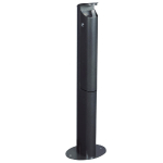 CENDRIER SUR PIED ROSSIGNOL KOA AVEC SERRURE 2,5 L ANTHRACITE MAT