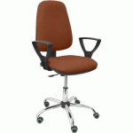 CHAISE DE BUREAU SIERRA CP ACCOUDOIRS FIXES - MARRON