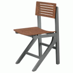 CHAISE EOLE AST - HÊTRE CAFÉ - STRUCTURE HÊTRE ANTHRACITE - SUNSET CREATION