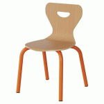 CHAISE MALIBU 4P - T2 - COQUE HÊTRE / ALU ORANG 1028 - MANUTAN EXPERT